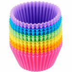 Mini muffinivormid silikoonist, 12 tk