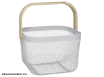 Cesta universaalne sangaga korv, 25&times;24,2&times;18,5 cm, valge