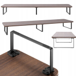 Monitori hoidja Lauake, alus, riiul kahele monitorile Mozos Dual Riser P, pruun