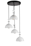 Opviq ripplamp 9022-4, valge/must