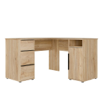 Kirjutuslaud Orkney, 124,6x124,6x75,5 cm, pruun