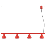 Sollux ripplamp Nox 4L, punane