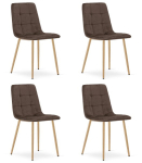 4-osaline s&ouml;&ouml;gitoolide komplekt Kara, pruun