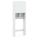&Uuml;le-WC hoiukapp 60x23x166 cm Valge MDF