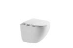 Seina-WC 093E, 49 &times; 36 cm, valge, Tornado Flush, Slim Soft Close, suletud alaosaga