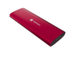 V&auml;lise k&otilde;vaketta adapter Natec kettaboks RHINO M.2 NVMe external SSD Eeclosure, USB-C 3.2, ruby punane