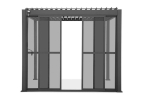 Liuglevad pol&uuml;karbonaatuksed pergolale Pergola Premium 4 m, tumehall