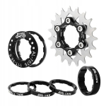 Vaheplaatide komplekt &uuml;hele kasseti hammasrattale kergele jalgrattale 19t, Mtb, adapter must