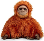 Realistlik orangutan pl&uuml;&uuml;sist m&auml;nguasi, 24 cm