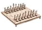 WoodenCity 2 in 1 malelaua ja kabeti laud, puidust, kokkupandav