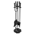 Kaminatarvikute komplekt T51031BK, 5 osa, must, k&otilde;rgus 810 mm