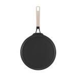Ambitioni pannkookide pann Qualum Basic kattega Mossa, 26 cm, must/beež