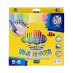 Pastelsed v&auml;rvilised pliiatsid, kahepoolsed, Astra, 24 tk pakis