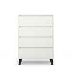 Kummut Mebelbos Borg 4s 70, 70x38,8x99,4 cm, valge
