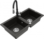 Graniidist k&ouml;&ouml;givalamu Mexen Mario koos segisti ja sifooniga, Metallic black/gold+Black
