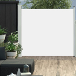 vidaXL lahtit&otilde;mmatav terrassi k&uuml;lgsein, 170 x 300 cm, kreemjasvalge