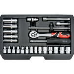 Peade komplekt Yato 1/4" (YT-14461), 25 tk.