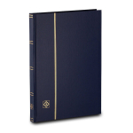 V&auml;ikeformaadiline markide album Leuchtturm BASIC LS 4/16, A4 formaat, 32 musta lehek&uuml;lge, sinine