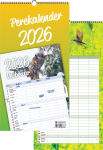 Perekalender, 225x420mm, aasaga spiraalk&ouml;ide, Family calendar, 225x420mm, with loop, wire-bound