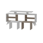 TV-laud Kalune Design Kutay, valge/helepruun