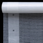 vidaXL Leno presendid, 2 tk, 260 g/m&sup2; 2 x 3 m, valged, Balta