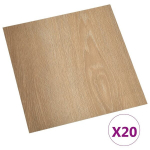 vidaXL iseliimuvad p&otilde;randaplaadid 20 tk, PVC, 1,86 m&sup2;, pruun