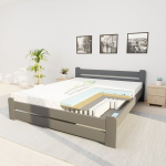 Voodi madratsiga Peace KS1 80x200 grafiit