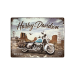 Metallplaat 30x40cm / Harley Davidson - Route 66 Road King Classic