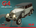 Kokkupandav mudel ICM 24012 Typ G4 Soft Top, WWII German Personnel Car 1/24