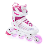 Rulluisud reguleeritavad Raven Grace White/Pink Led