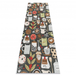 ANDRE 1297 pestav vaip Tass, kohv, k&ouml;&ouml;k, libisemisvastane - pruun