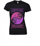 Naiste T-s&auml;rk, L&uuml;hikesed varrukad Metallica Yin Yang