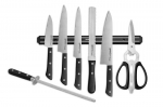 Samura Harakiri Super komplekt 5 nuga 208/108/170/150/99mm + hoidik / lihvimisvarras / k&auml;&auml;rid 59 HRC