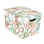 Kaanega karp Deco Stockholm, L 39,5x29,5x23,5 cm, Modern Leaves