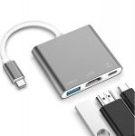 C-t&uuml;&uuml;pi USB-adapter, jaotur (USB 3.0, HDMI, C-t&uuml;&uuml;pi)