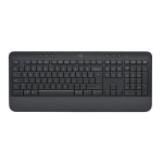 Logitech Signature K650 klaviatuur, juhtmevaba ergonoomiline t&auml;ismudel koos randmetoega QWERTY - grafiit