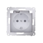 Kontakt Simon simon 54 pesa Schuko IP44, valge, DGSZ1BZ.01/11A