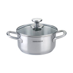 Fackelmann pott kaanega Oval, 2,5 l, 20 cm, h&otilde;bedane