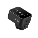 Godox X3 F kaugp&auml;&auml;stik Fujifilm, TTL/k&auml;sitsi, 2.4 GHz, 100m, 850mAh, 3.7V, 16/32 r&uuml;hma/kanalit, OLED puuteekraan, HSS, USB-C