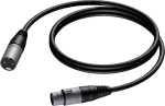 Procab kaabel XLR isane XLR emasele 1KPBA145, 5 m, must, audio, s&uuml;mmeetriline mikrofonikaabel