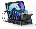 USB laadimisjaam Ewent EWENT130W 6 porti 130W PPS PD QC 3.0 must