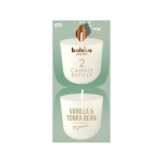 Bolsius l&otilde;hnak&uuml;&uuml;nalde komplekt Clean Light Vanilla & Tonka Bean, 2 tk.