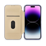 iCarer Leather iPhone 14 Pro Flip Magnetic MagSafe Light Purple (WMI14220714-LP)