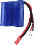 1 tk asendusliitium aku 7.4V 600mAh 15C 18350 kaugjuhtimispuldi paadi mudel RC auto paat