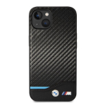 BMW iPhone 14 6.1&ldquo; mustris mustris nahk Carbon&ldquo;