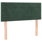 vidaXL voodiraam peats, tumeroheline, 100x5x78/88 cm, samet