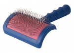 Show Tech Tuffer Medium Hard Poodle Brush &ndash; Tvirto &scaron;eriu, Ergonomi&scaron;ka rankena