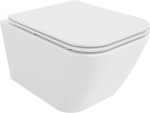WC-pott Mexen Madox Rimless Slim Duroplast koos aeglaselt sulguva kaanega, White