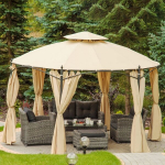 Materjal Patio Utah paviljoni katusele, kreemjas