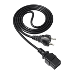 AKYGA Server Toitekaabel AK-UP-01 IEC C19 CEE 7/7 250V/50Hz, 1.8m, Must, CE & RoHS sertifikaadid, 24 kuuline garantii